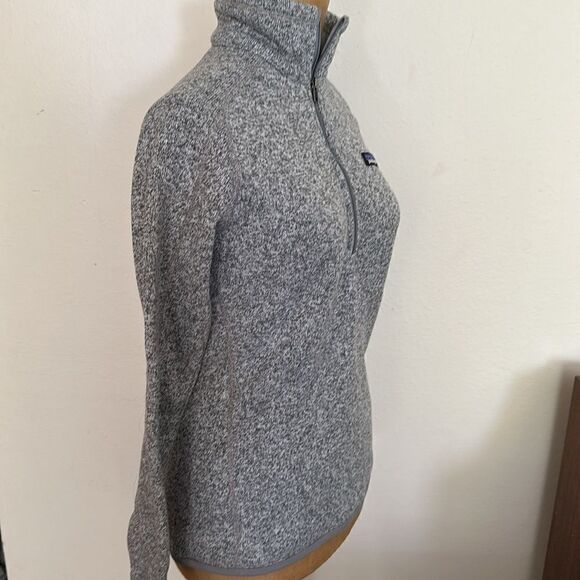 Patagonia sz XS Better Sweater heathered grey 1/4 zip great pre owned condition - Picture 5 of 9